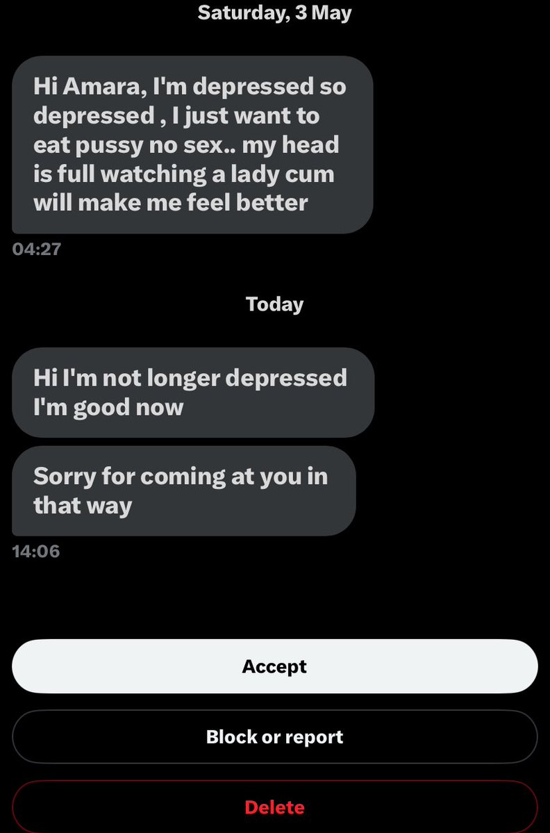 AgbawoGracious's tweet image. I’m tired of twitter . Why is everyone horny here? 😳😭