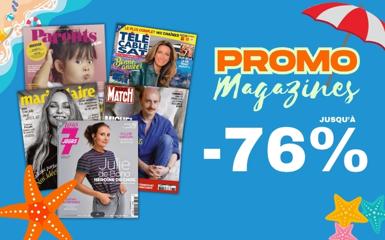 C'est les promos d'été sur les abonnements magazines 🔥 Certains titres sont à -76% 😱 Tous les titres et infos ici : argentdubeurre.com/bons-plans/cul…

#BonPlan #promo #promotions #MAGAZINE