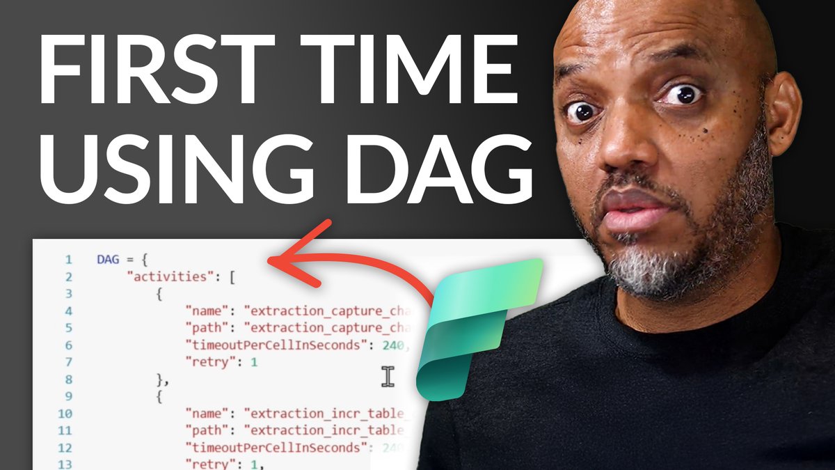 GuyInACube's tweet image. Learn how to run & orchestrate notebooks in Fabric using runMultiple + DAGs. Smart, fast, and fully parallelized.👇 #MicrosoftFabric #PowerBI
Watch on YouTube - guyinacu.be/dag