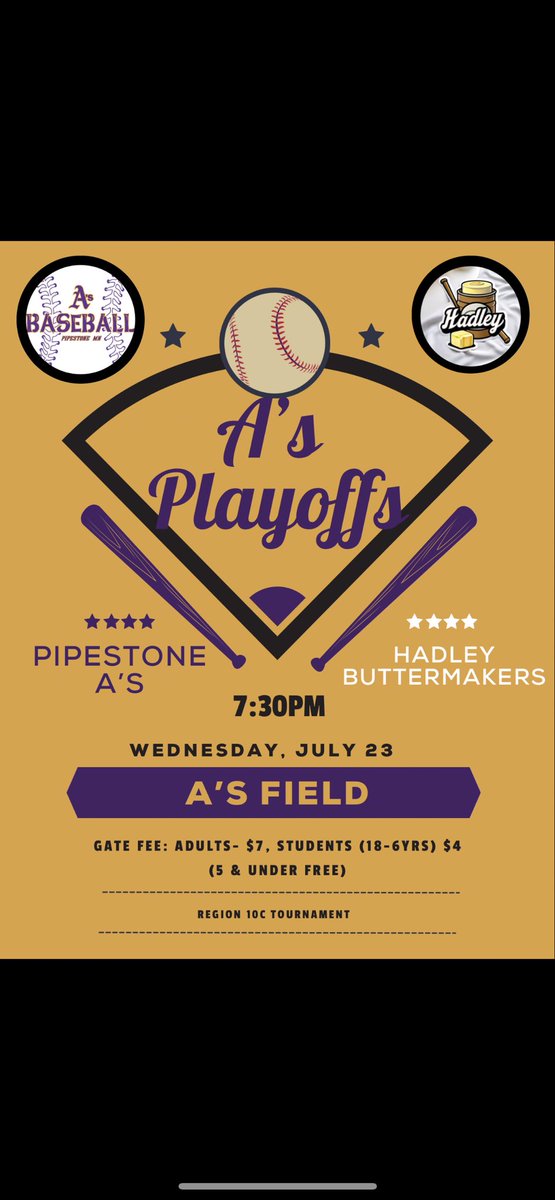 Pipestone A's tweet media