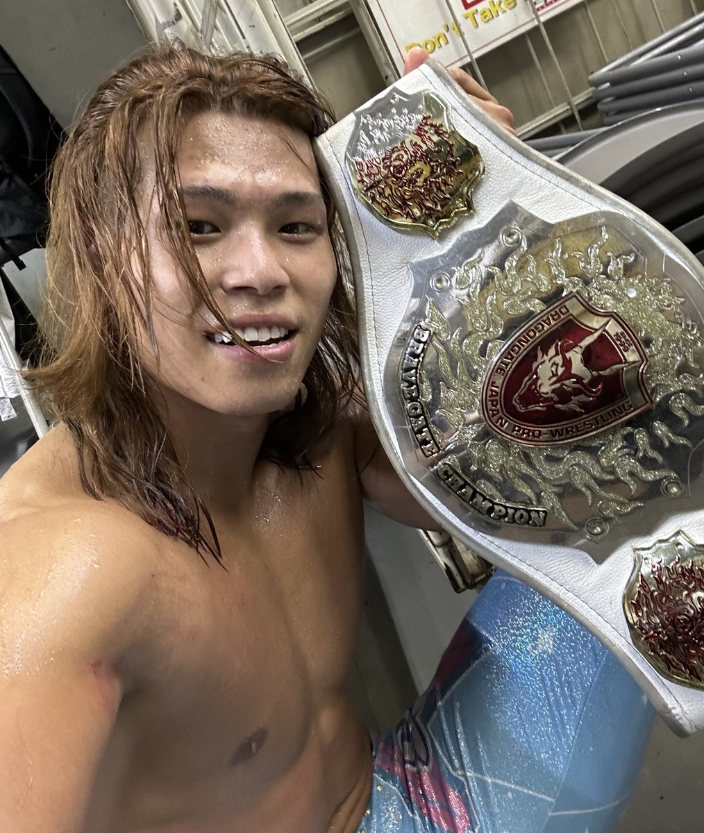 ブレイブゲートV1🪽

政岡純。
最強に強くて、最強にカッコよかった。
またやりましょう🔥

俺のチャンピオンロードはまだまだこれからだ！

#DRAGONGATE  
#武勇伝_令