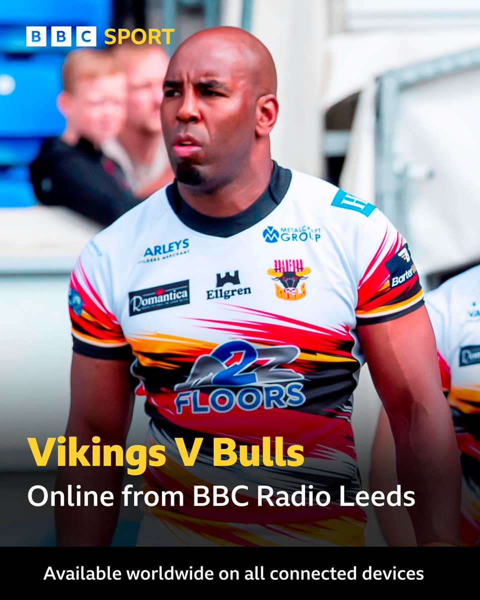BBC Sport West Yorkshire (@bbcwys) on Twitter photo π¨ COMING UP!
π Widnes V <a href="/OfficialBullsRL/">Bradford Bulls</a> (3pm ko)
π Full commentary
π£ <a href="/GrahamC41/">Graham Colley</a> & Eamon O'Carroll
π Online worldwide from <a href="/BBCLeeds/">BBC Leeds</a> on all connected devices from 2.50pm
π§ bbc.in/46pFn9s
#BBCRL π¨ COMING UP!
π Widnes V <a href="/OfficialBullsRL/">Bradford Bulls</a> (3pm ko)
π Full commentary
π£ <a href="/GrahamC41/">Graham Colley</a> & Eamon O'Carroll
π Online worldwide from <a href="/BBCLeeds/">BBC Leeds</a> on all connected devices from 2.50pm
π§ bbc.in/46pFn9s
#BBCRL