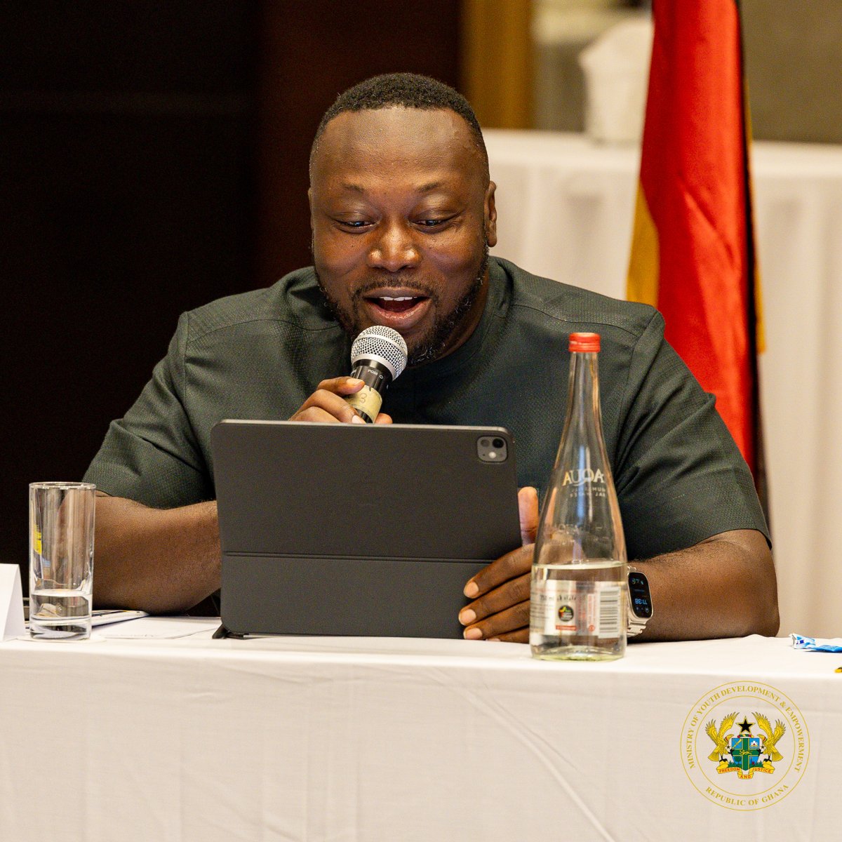 georgeoaddo's tweet image. I joined the Honourable Minister for Labour, Jobs, and Employment, Dr. Rashid Pelpuo, for the 4th Ghana-German Construction Day celebration at the Mövenpick Ambassador Hotel in Accra. Alongside our German partners and other stakeholders, we discussed the opportunities available…