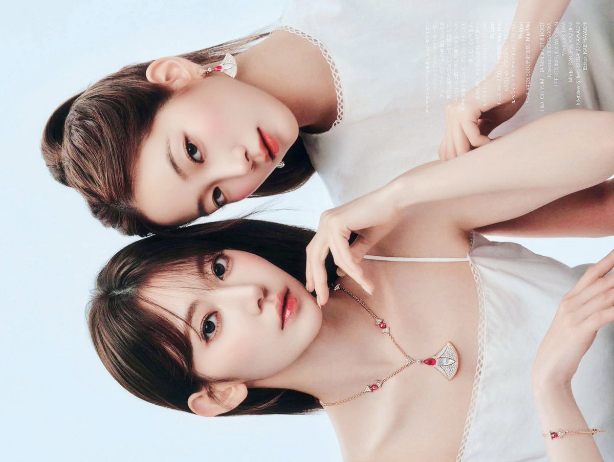 j_chive's tweet image. #LE_SSERAFIM × BVLGARI

#SAKURA #KAZUHA
#르세라핌 #사쿠라 #카즈하