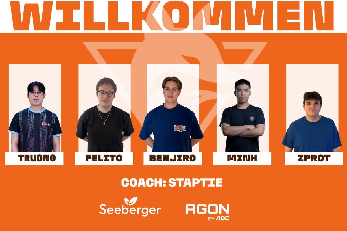 Frisches Lineup. Volle Motivation. 💥🦊

TRQ+4 wird TeamOrangeGaming! 

WILLKOMMEN IM TEAM:

<a href="/beenjirooo/">Benjiro</a>
<a href="/felitoxyz/">felix 😋</a> 
<a href="/minhchenreal/">minhchen</a> 
<a href="/zProtection1/">zprot1</a> 
<a href="/truongquach/">TQ</a>

Manager: 
<a href="/02CookieHD/">02CookieHD</a> 
<a href="/OnceNOnlyX/">Once</a>

Coach: 
<a href="/ttvStaptie/">Staptie</a>