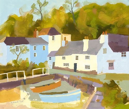HWarlow's tweet image. Richard Tuff
Accomplished painter and printmaker maker.
Bright contemporary Landscapes
He moved to Cornwall after a career in textiles.