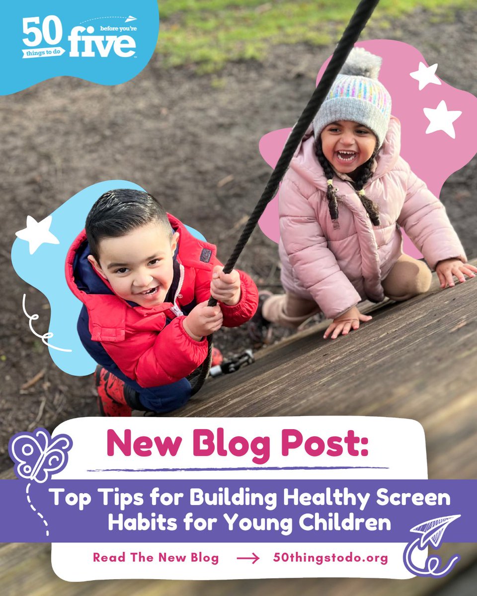 Screens are part of daily life, but too much can impact how young children sleep, eat, move &amp; manage emotions.

Our Top Tips help families take small steps toward healthy screen habits through more screen-free play. 👨‍👩‍👧‍👦

📖 Read more: 50thingstodo.org/community/regi…