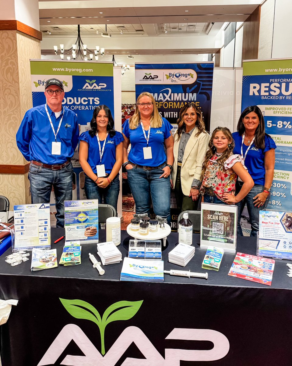 RadkeAmanda's tweet image. It was great to catch up with my friends from By-O-reg+ at Virginia Beef Cattle University ! Not only are they a premier sponsor of the "Heart of Rural America" podcast, but at Radke Land & Cattle, By-O-reg+ has become a vital component in our herd health program.
By-O-reg+…