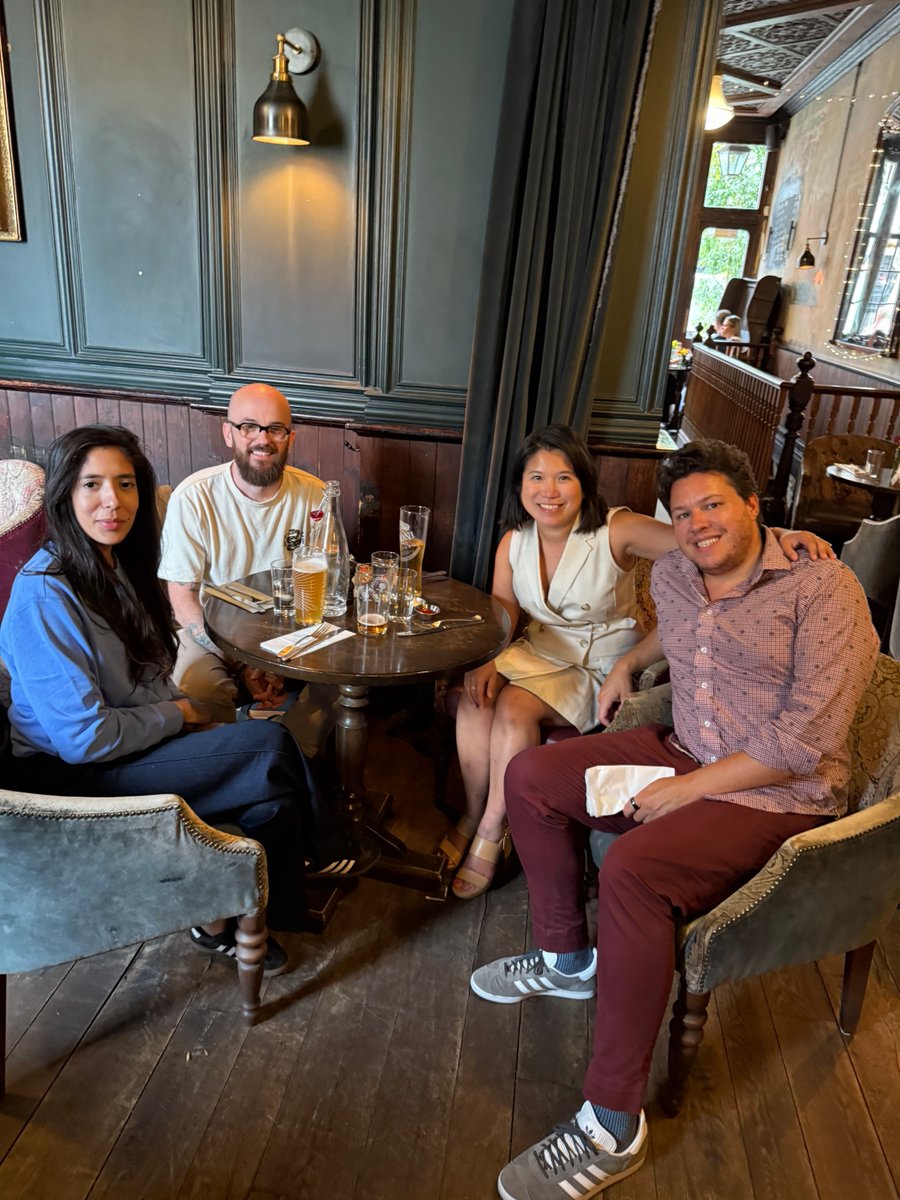 CJSlattery's tweet image. Grateful to be spending time in the UK with some of the amazing people who make our team what it is 🇬🇧

Shoutout to Phil (our Head of Paid Social) and Farhana (who joined the Paid Social team with no prior experience and now kills it daily)

Phil&apos;s been a game-changer for our…