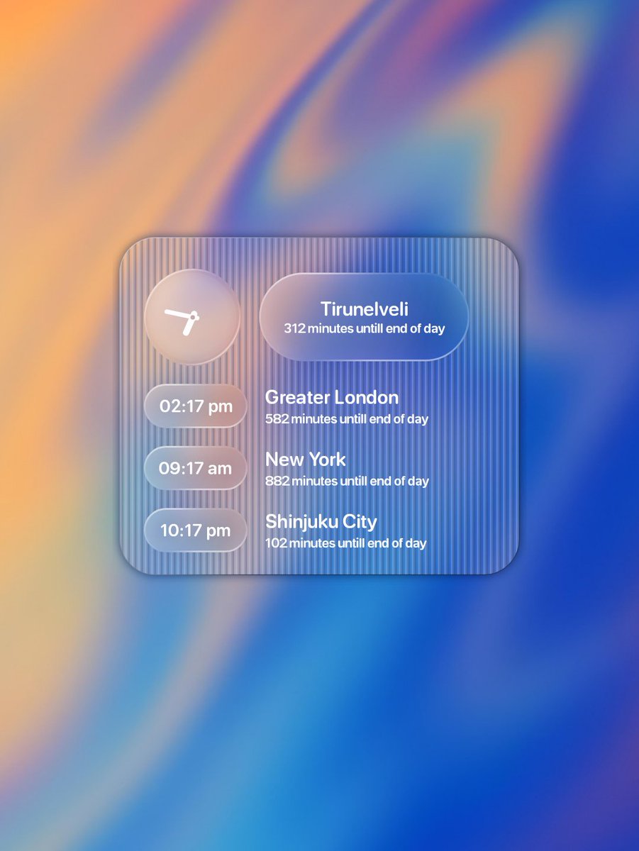 Liquid Glass KWGT 
play.google.com/store/apps/det…

🎉 Update
Added 5 new widgets 
Reduced app size
Added gradient wallpapers 

❤️Like 🔄 Repost