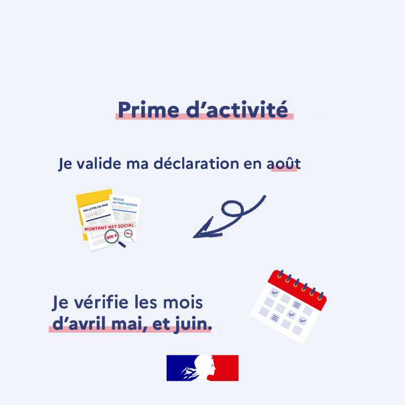 msa_actu's tweet photo. [Prime d’activité] Grâce au pré-remplissage, il n’a jamais été aussi simple de remplir votre déclaration ! 
1. Vérifiez 
2. Validez 
✅C’est déclaré ! 
Plus d’infos sur : https://t.co/YxjBGjR3C5
