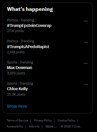 S_D_S_1988's tweet image. #TrumpEpsteinCoverup and #TrumpIsAPedoRapist are trending rn โฅ๏ธ
History will remember trump, when he dies from a heart attack or cankle infection, as being a pathetic beta child molester