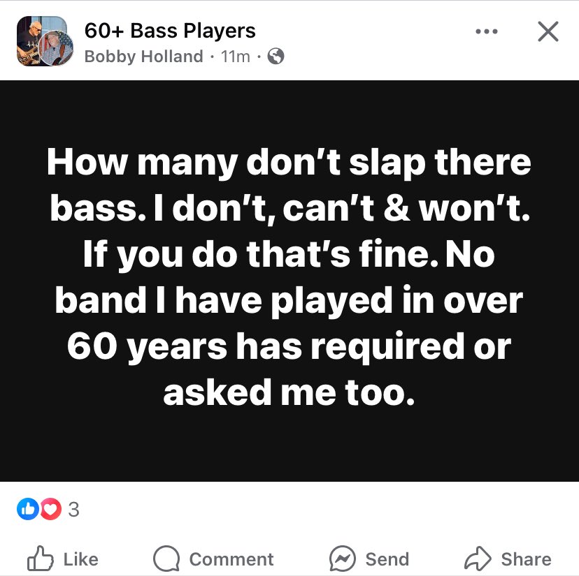 lemonade_grrrl's tweet image. incredible discourse happening in the 60+ Bass Players group