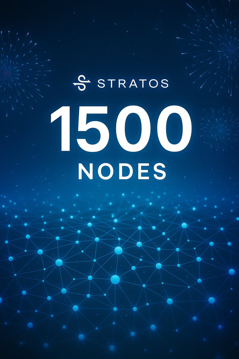 Stratos_Network's tweet image. 🚀 We did it
1500 STORAGE NODES STRONG! 🌐🎉
The Stratos Decentralized Storage Network has officially reached 1500 active nodes
a massive milestone in our mission to build a faster, fairer, and fully decentralized internet. 💥
This is more than just a number
It is proof…