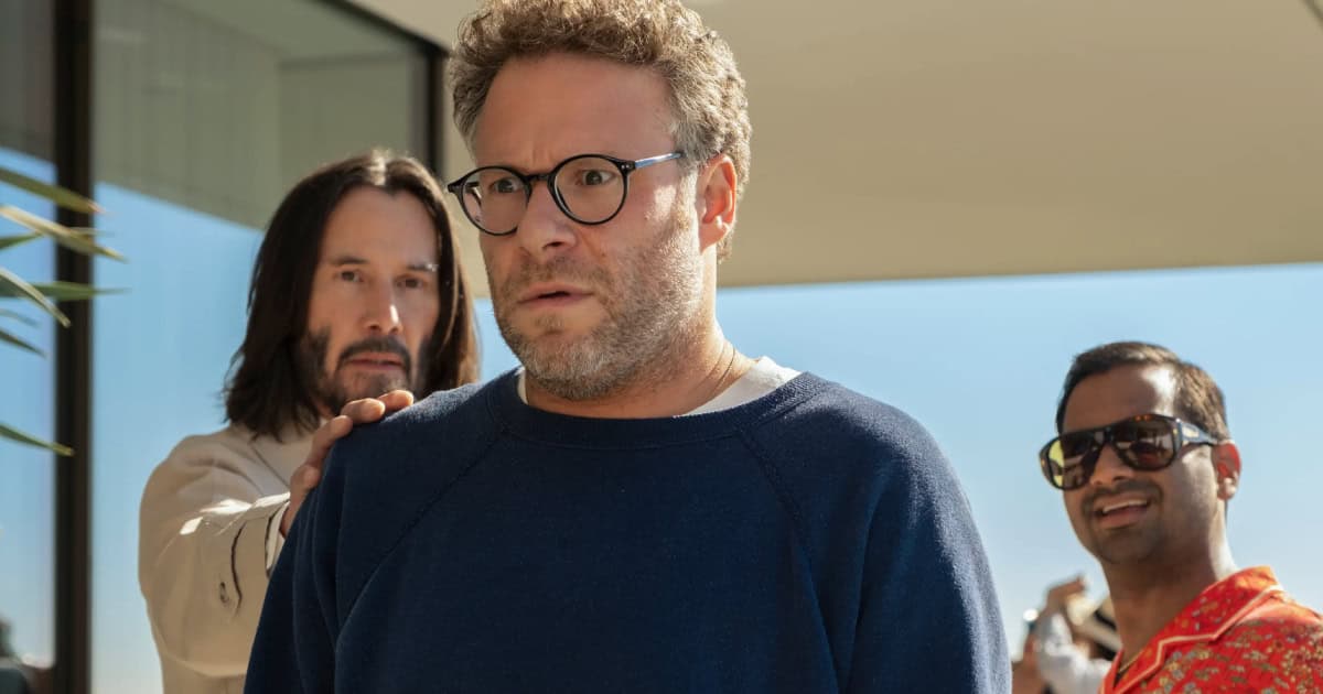 joblocom's tweet image. Trailer: Keanu Reeves brings Good Fortune to Aziz Ansari and Seth Rogen in body swap comedy joblo.com/good-fortune-t…