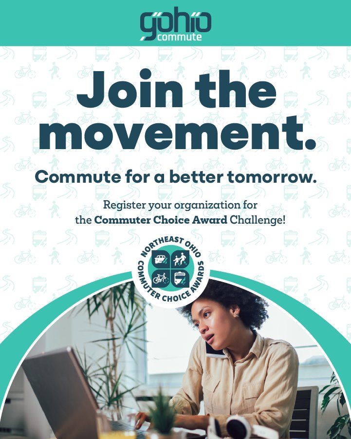NOACA_MPO's tweet image. 📢Northeast Ohio organizations: Show your leadership in sustainable commuting. The #CommuterChoiceAwards kicks off this August! Sign up before July 30.
noaca.org/regional-plann…