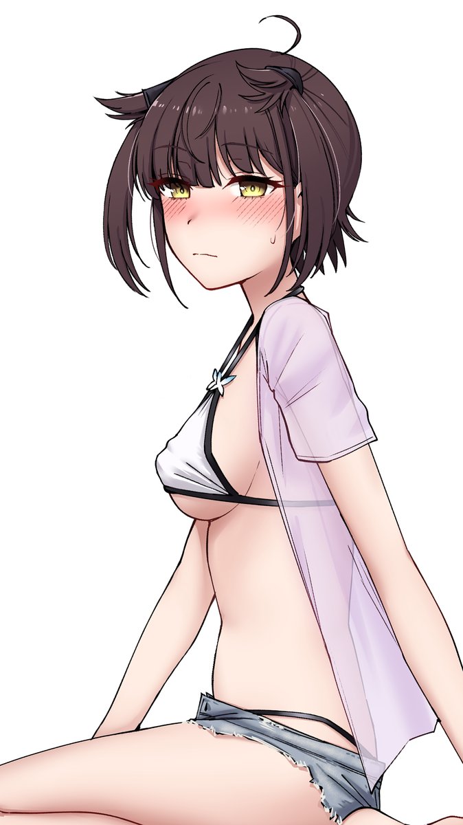 kiridoya1's tweet image. 表紙の水着初～