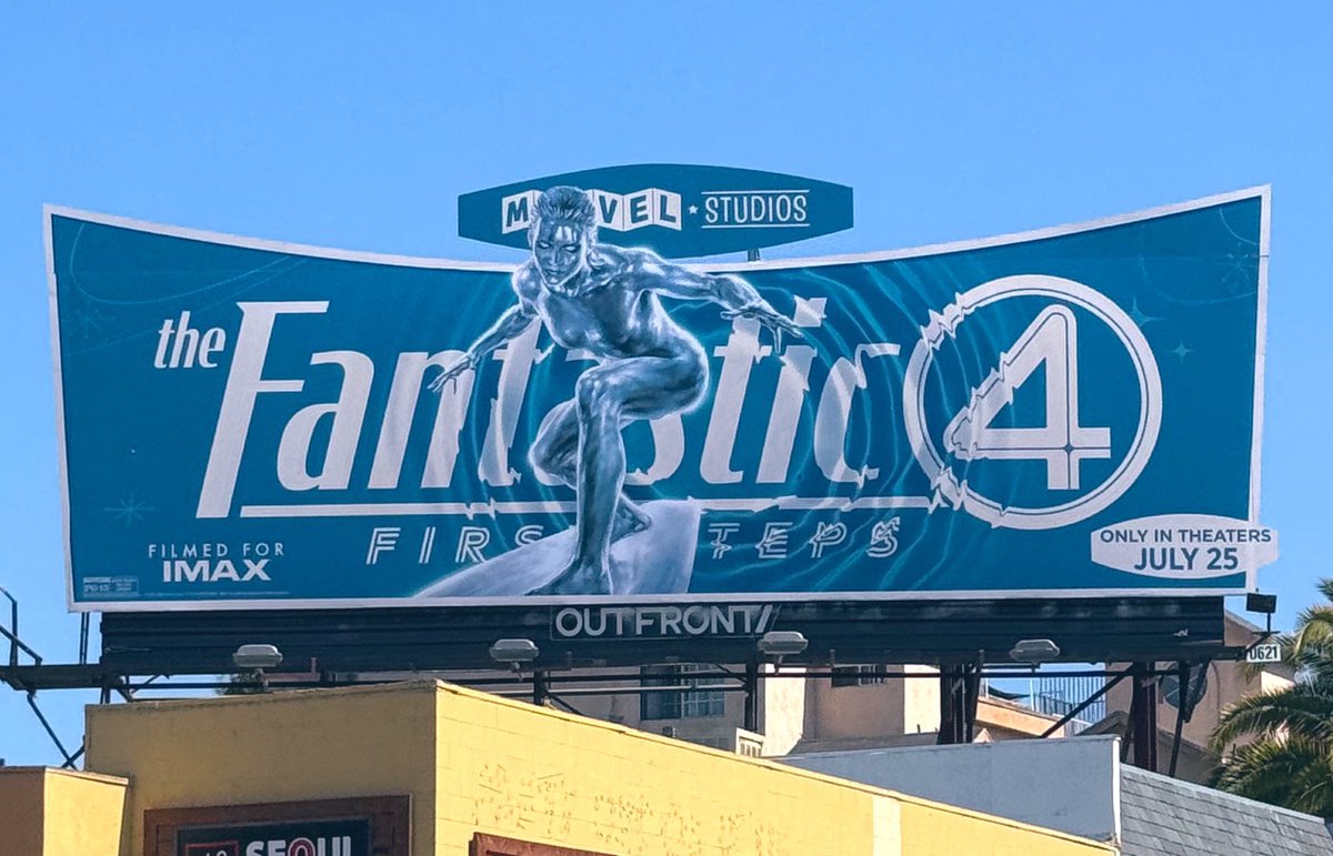 cosmic_marvel's tweet image. New look at the Silver Surfer billboard for ‘THE FANTASTIC FOUR: FIRST STEPS’
(📸: @asadayaz)