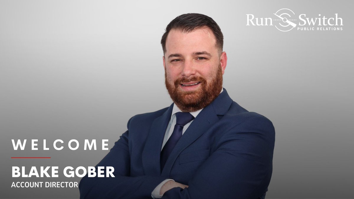 RunSwitchPR's tweet image. The region’s largest #strategiccommunications firm is growing!

Join us in giving a big RunSwitch welcome to Blake Gober, our newest Account Director!

Blake has immediately turned his wealth of campaign experience and political insight into client services that make RunSwitch…