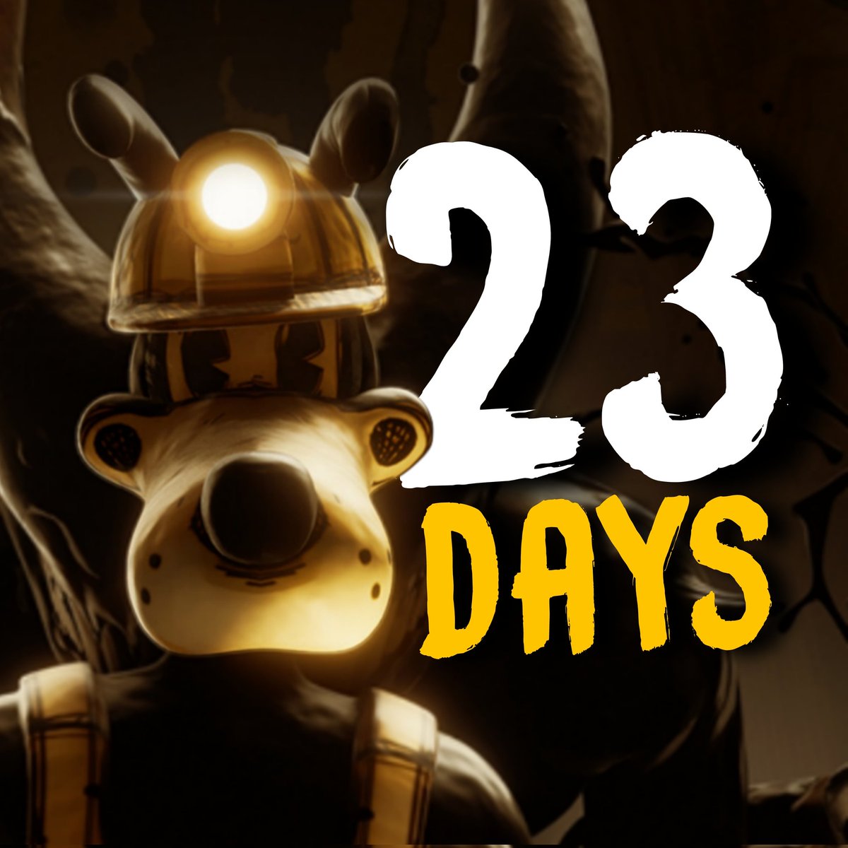 TheLizard414's tweet image. 23 days left until the premiere of Bendy: Lone Wolf #BENDY