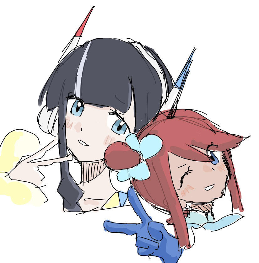 ES4613424423's tweet image. Airplaneshipping throwback - Skyla Elesa pose cutely. You always appreciate how their attitude and style matches.