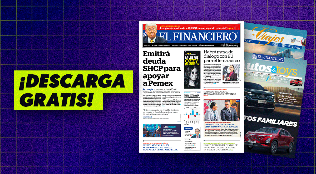 ElFinanciero_Mx's tweet image. #EFContigo | Sigue informado desde casa o cualquier lugar donde te encuentres.
Descarga nuestra versión impresa: tinyurl.com/ypjfkl5o