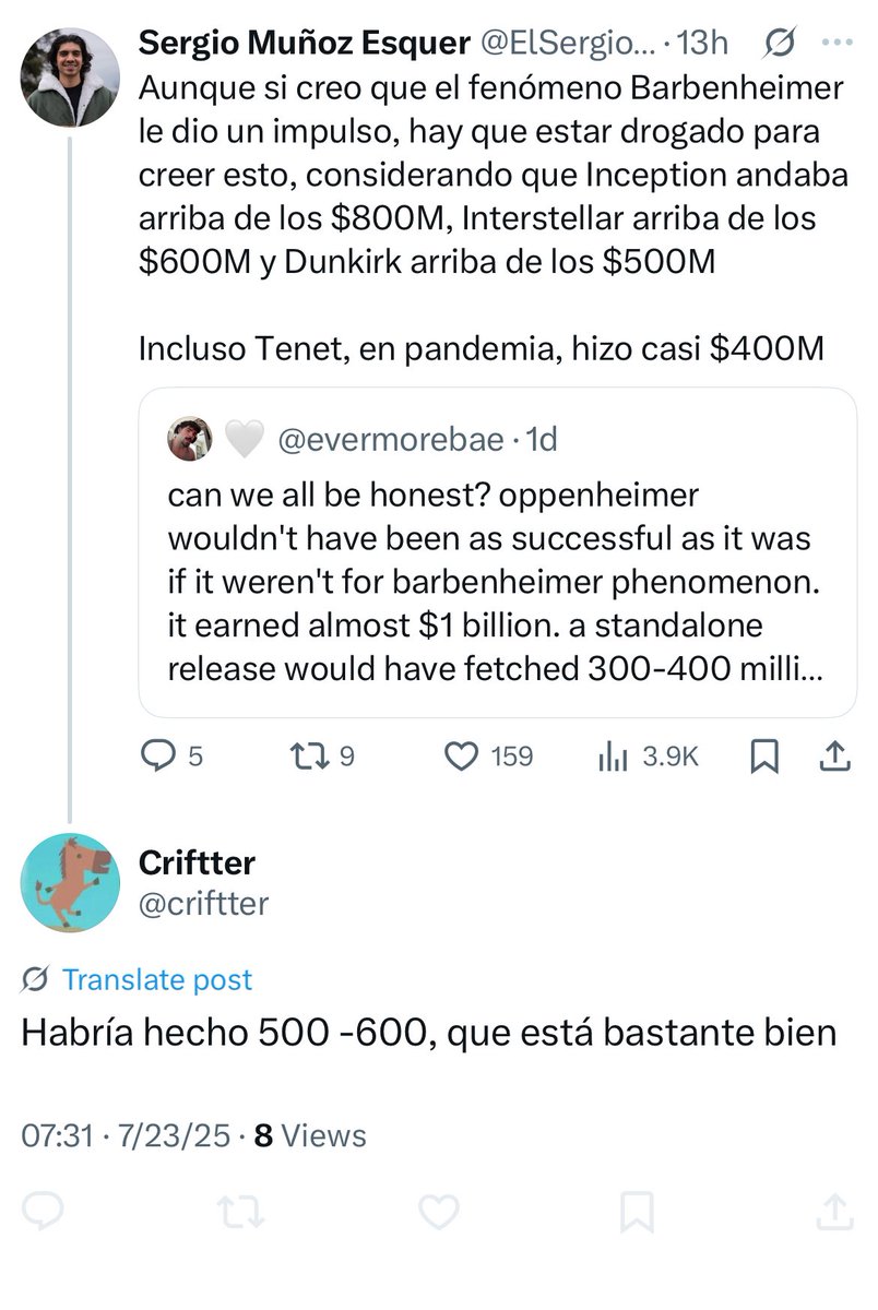ElSergioMunoz's tweet image. No soy de los que bloquea gente, pero se me hace bien descarado que me esté comentando gente que me tiene bloqueado jaja vayansealaverga