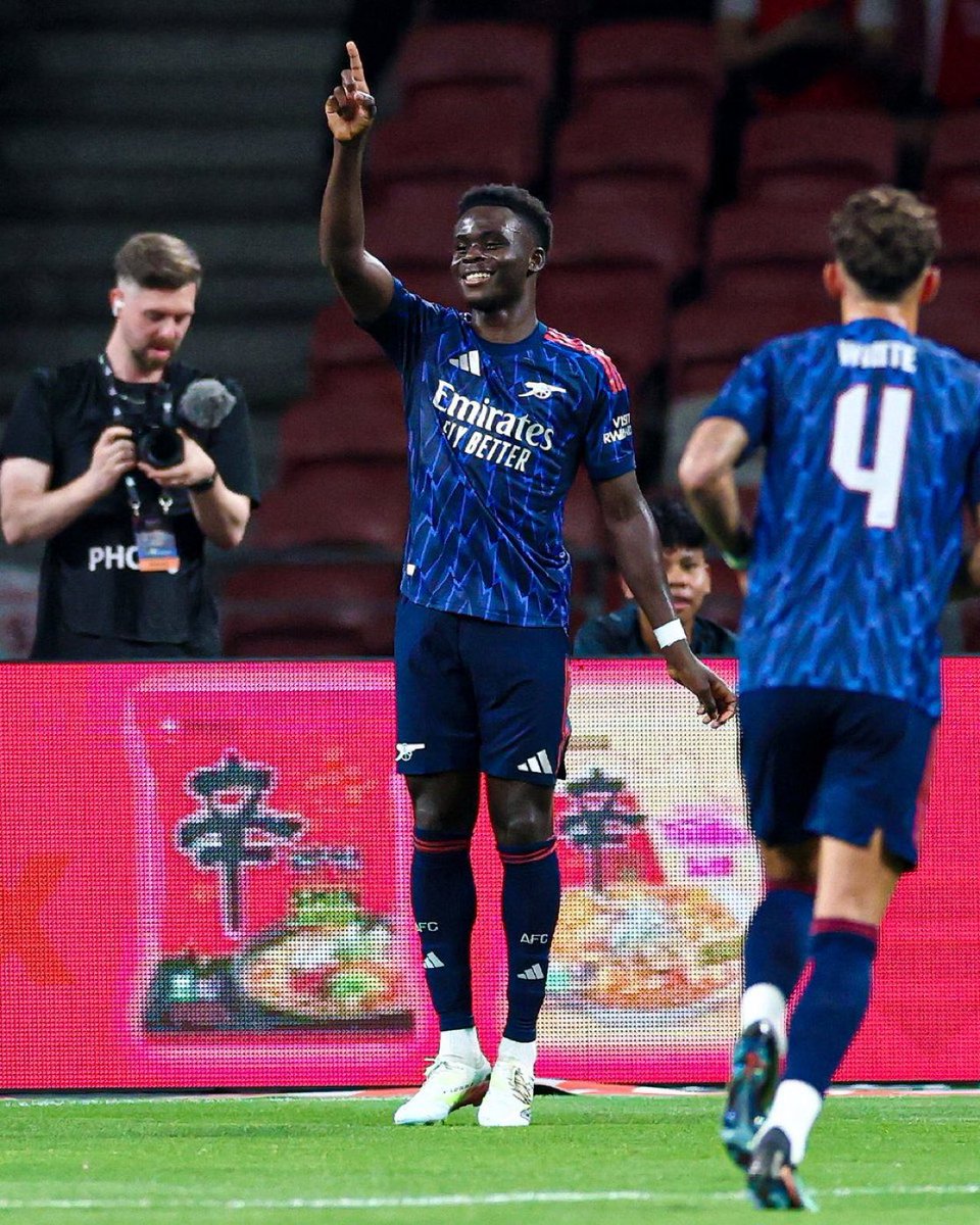 Arsenal_Folio's tweet image. 🚨 OFFICIAL: Bukayo Saka has been named Player of the Match vs. AC Milan. ✅🏆