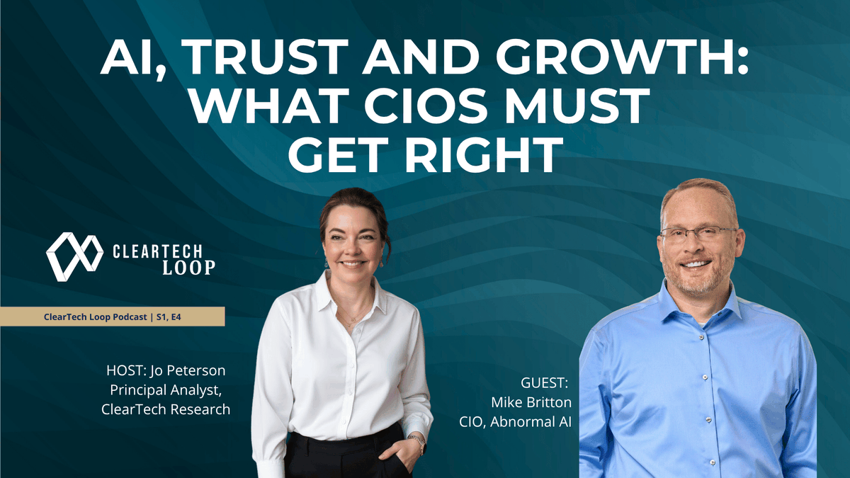 cleartechtoday's tweet image. 📌 ClearTech Loop Episode 4 is live!
AI, Trust, and Growth: What CIOs Must Get Right
In Episode 4 of The CISO Slant, I talk with Mike Britton, CIO at Abnormal Security about how security and privacy leaders can keep pace with innovation.
As companies race to implement AI…