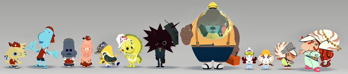ItsDonutsFR's tweet image. Been about 6 months since I decided to make Top Fish a comic, and I finally finished designing all 12 mcs!🎉🎊🎣