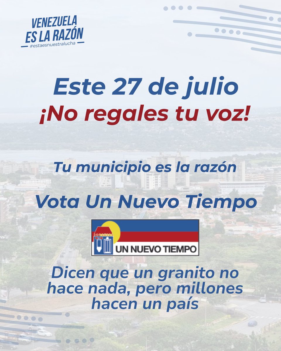 ¿Crees que un alcalde solo se toma fotos? 🤔

Al elegir a tu alcalde, decides quién cuida tu comunidad, cómo se usa tu dinero y el futuro de tu municipio. 

Un BUEN alcalde hace que las cosas buenas pasen:

🛣️Calles seguras y limpias
 💦Servicios públicos que funcionan