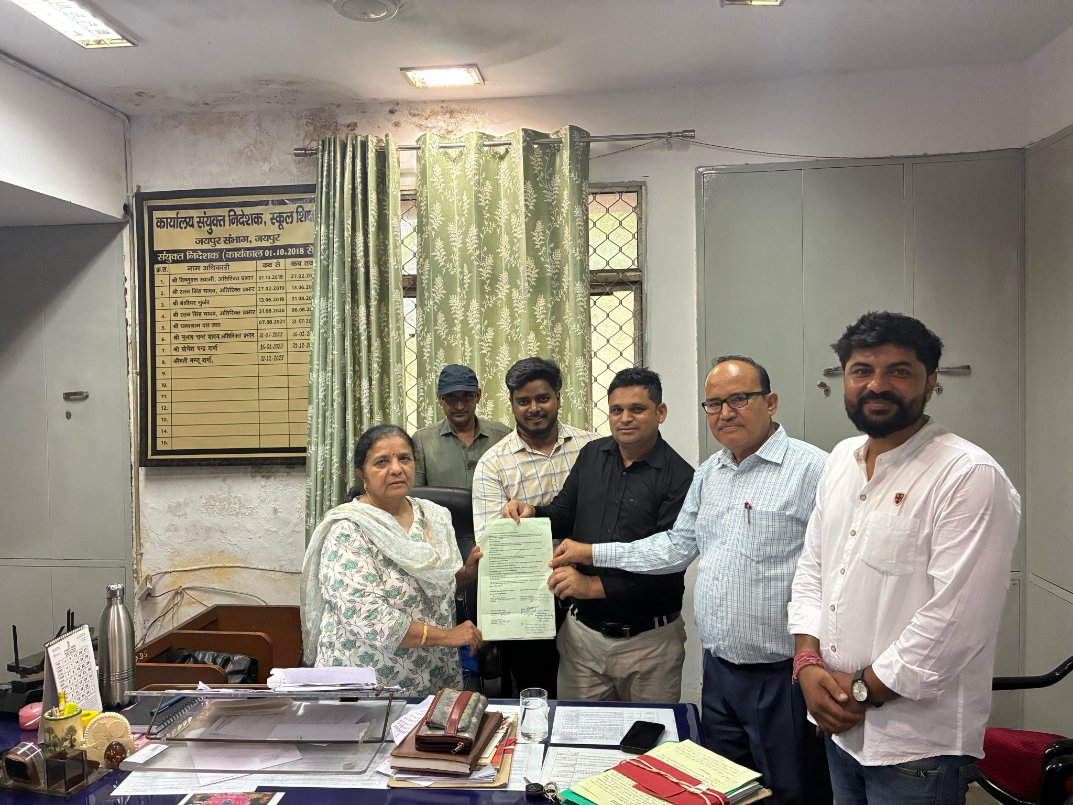 SangathIndia's tweet image. @SangathIndia's #PRESENCEproject has officially signed an #MoU with the Department of Education, Jaipur, Rajasthan at Shiksha Sankul – marking a significant step forward in our mission to make mental health support accessible for young people.