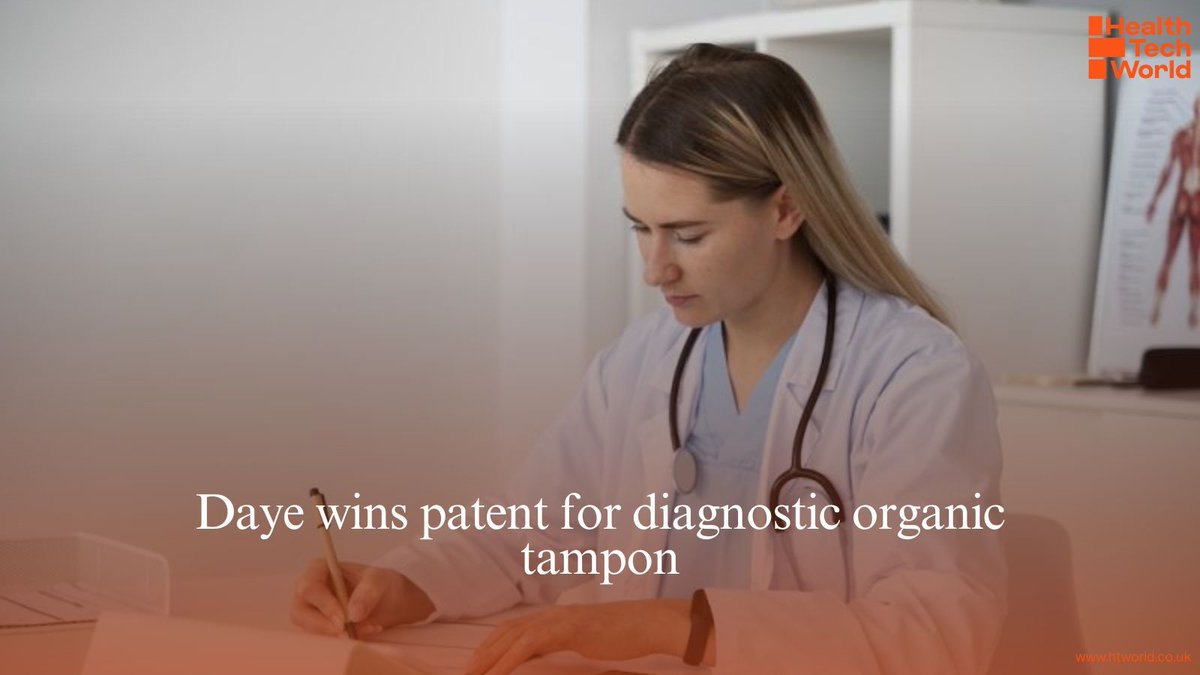 Femtech company Daye has secured a patent for its organic tampon, which can be used for both menstrual care and diagnostics. 

🔗 Full story: buff.ly/j85WYxh 

#Femtech #WomenHealth #DiagnosticTampon #Innovation #SustainableProducts