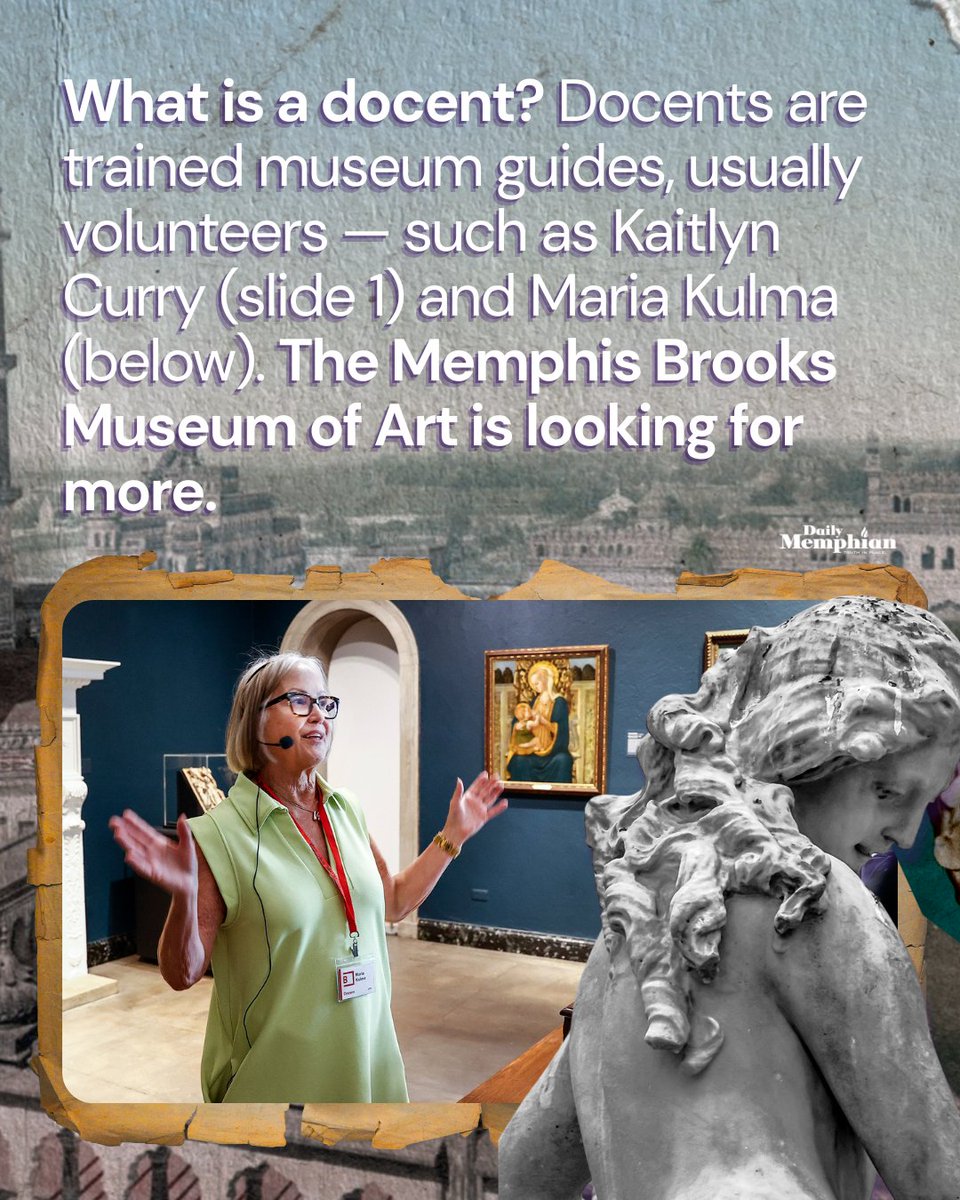 DailyMemphian's tweet image. The @BrooksMuseum is in need of more docents — even without an art background. Often that can make the best docent, says docent coordinator Kate Langley. “Just because they are people who are really excited about learning new things." dailymemphian.com/subscriber/sec…
By @ElleActually
