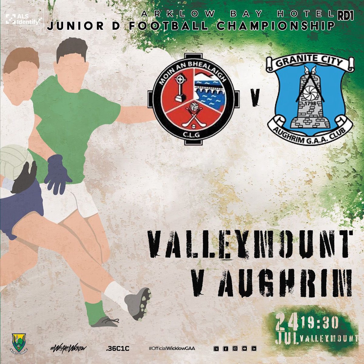 Best of luck to the Junior D lads who play Aughrim in the first round of the Championship, tomorrow evening!🔴⚪️