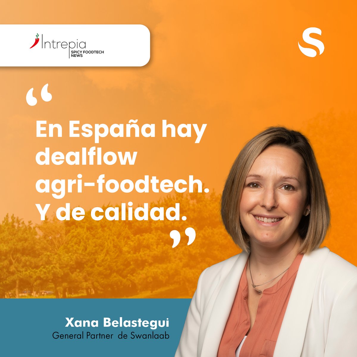 🌱 "En España hay dealflow agri-foodtech. Y de calidad."
Así lo cuenta nuestra compañera Xana León en esta entrevista con intrepia, 
📰 Léela completa 👉 intrepia.io/en-espana-hay-…
#Swanlaab #AgriFoodTech #Startups #InnovaciónAgro #Impacto #Dealflow