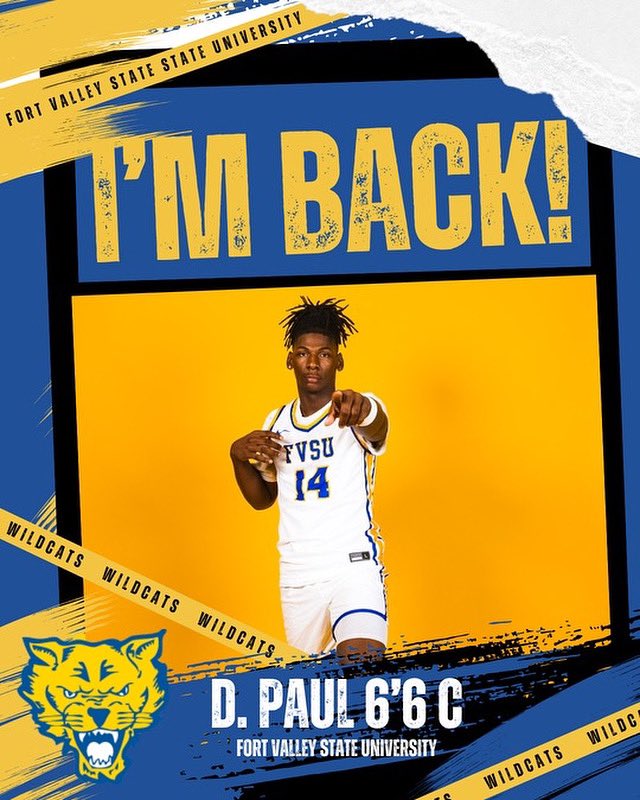 fvsubball's tweet image. π Heβs Back
Demetrius Paul returns for another season with the Wildcats! πΎ
The 6β6β Center brings athleticism, hustle & grit to the frontcourt.
Known for his energy, rebounding, & scoring around the rim, Demetrius is ready to make an impact for the Wildcats!