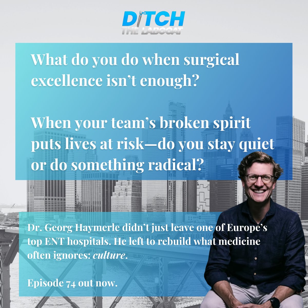 Too many surgeons stay for the prestige.
Dr. Georg Haymerle walked away.

Because culture wasn’t just broken—it was dangerous.

🎧 Episode 74 is out now: a conversation about leadership, risk, and rebuilding what’s broken.
