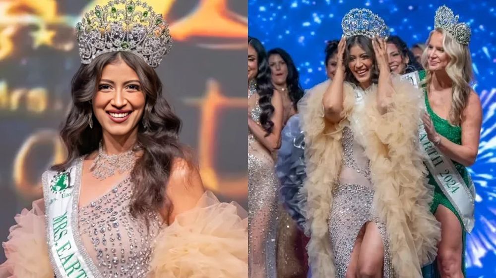 IndianTechGuide's tweet image. 🚨 Indian girl Vidhu Ishiqa has been crowned as Mrs Earth International 2025. 🇮🇳