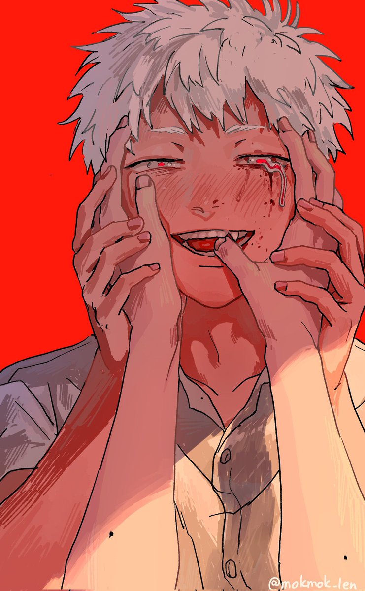 teagyuist's tweet image. mokumokuren captures eroticism like no one else, not through explicit content, but through, expressions, hand placements gazes etc and the way he draws yoshikaru is deeply intentional. he’s their biggest shipper, and it shows from every official art look at this shit yall .