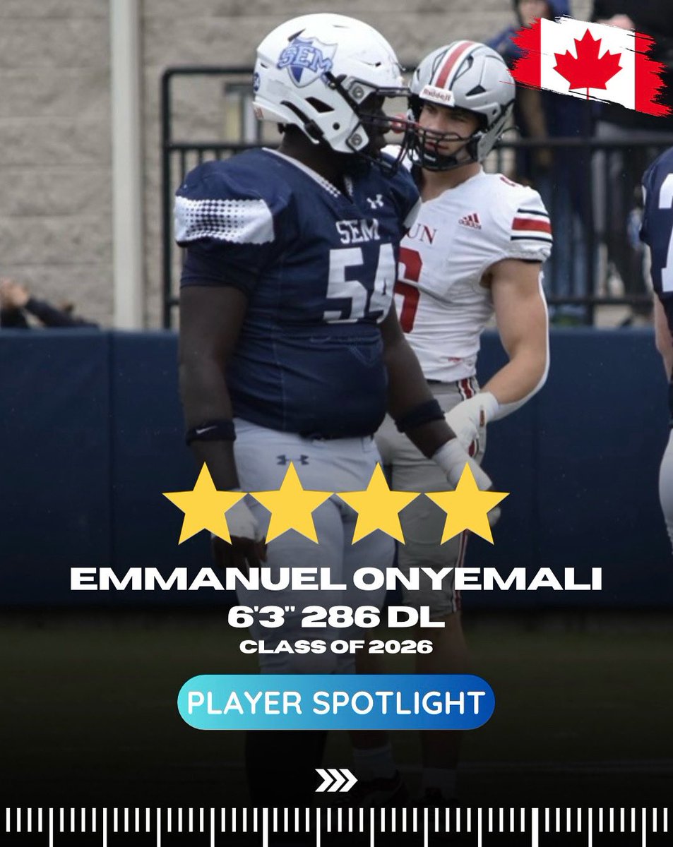 Ren Kok (@renkokscouting) on Twitter photo ⭐️Player Spotlight⭐️
➡️<a href="/EmmanuelOnyemm/">EMMANUEL ONYEMALI 6’3 285| ‘26</a>
📚3.2 GPA
✅Email sent to 230+ coaches
📈D1 FCS level player ⭐️Player Spotlight⭐️
➡️<a href="/EmmanuelOnyemm/">EMMANUEL ONYEMALI 6’3 285| ‘26</a>
📚3.2 GPA
✅Email sent to 230+ coaches
📈D1 FCS level player