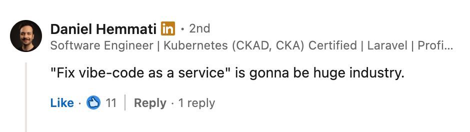 PovilasKorop's tweet image. A comment on my LinkedIn post.
Agree 100%.