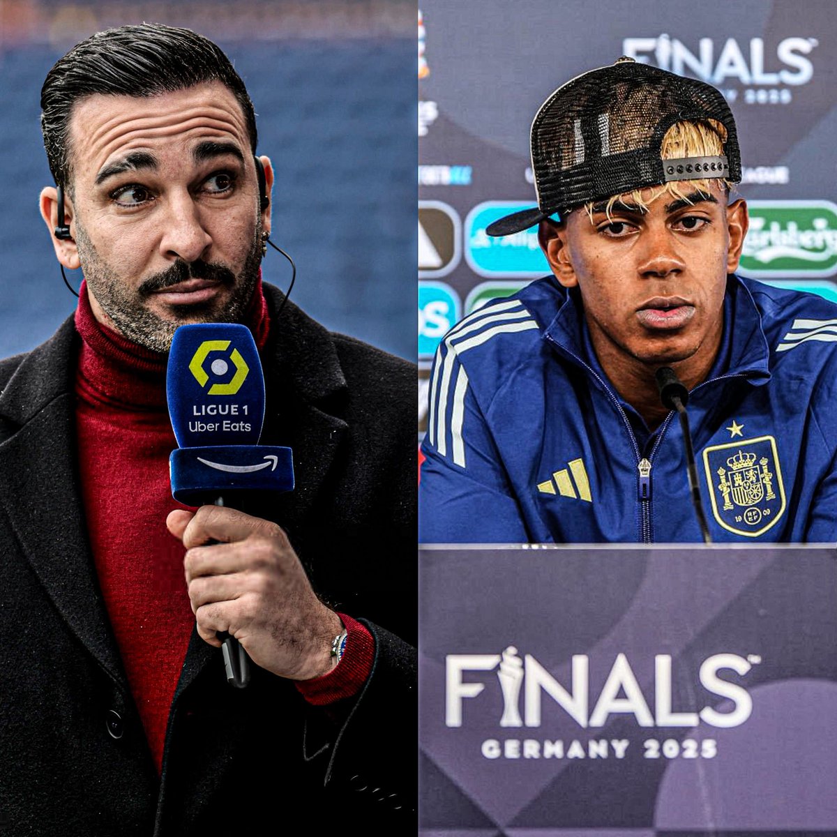 AtaqueFutbolero's tweet image. ⚠️🧨 Adil Rami, campeón del mundo con Francia en 2018, DESTROZÓ A LAMINE YAMAL y su comportamiento, en Twitch:
“Hace dos meses que NO PUEDO NI VERLO. Me importa un carajo si hay gente contenta o descontenta. No tengo nada que decir en términos futbolísticos: es un crack y seguro…