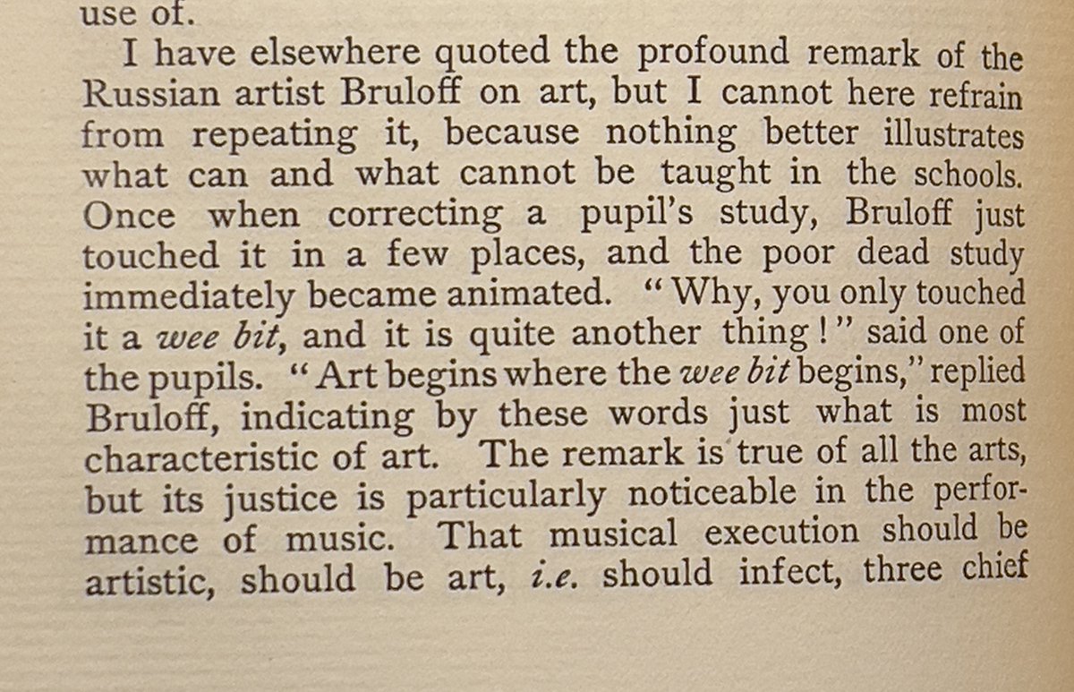 marc__adler's tweet image. Tolstoy on what constitutes art: it's that tiny little difference, that slight modification, that minor tweaking, that makes art art. And it can't be taught.
