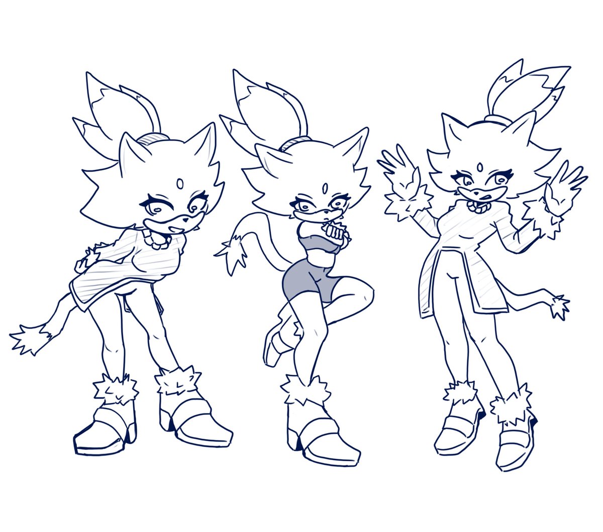 HarukaPoop's tweet image. Morning, have more blaze the cat #sketch