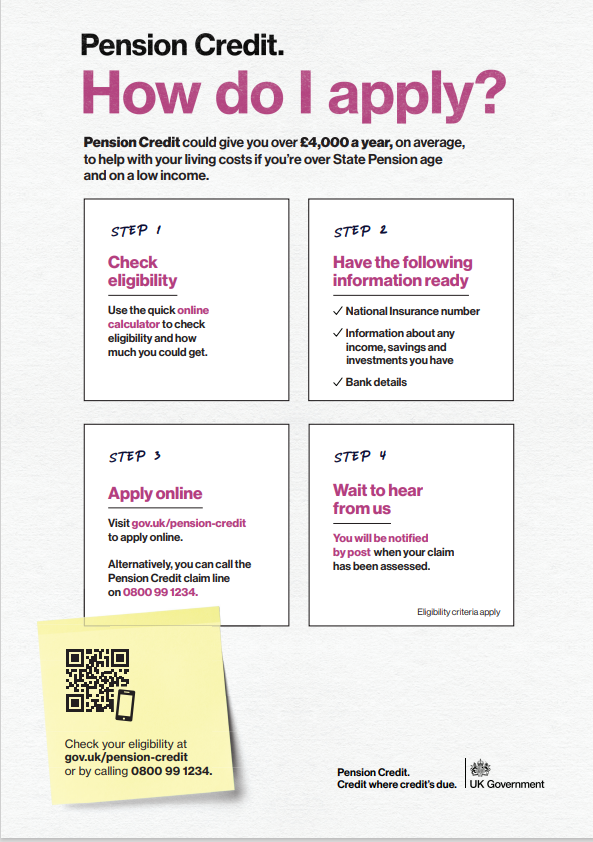 InverclydeLibs's tweet image. Did you know you could be eligible and missing out on Pension Credit, worth, on average, over £4,200 per year?
However, Pension Credit is not paid automatically, so people must claim it. The online application takes just 16 minutes on average, but it can also be claimed by a free…