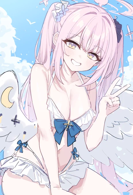 前に描いた水着ミカrkgk #ブルアカ