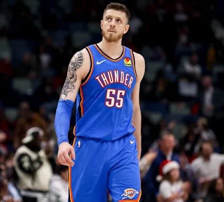 ThunderLead's tweet image. Happy Isaiah Hartenstein Day, Oklahoma City!
IHart joined the team last summer following a visit from Sam Presti in his Portland home, and now is a NBA Champ.