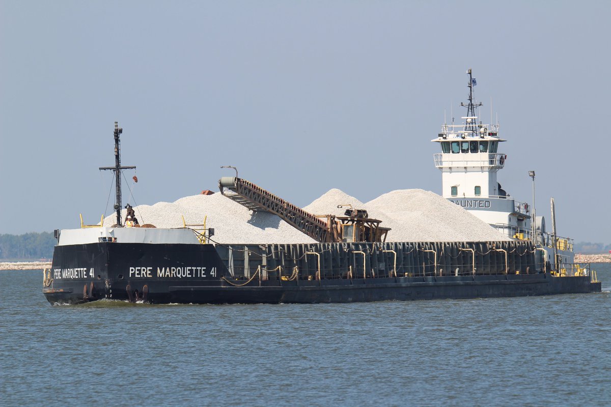 SHIP ARRIVAL: Pere Marquette with Tug Undaunted
Arriving: Saturday, July 26, 2025 @ 12:00 (Noon)
Departing: Sunday, July 27, 2025 @ 12:00 (Noon)
Cargo: Armor Stone
Photo Credit: Chuck Zentmeyer