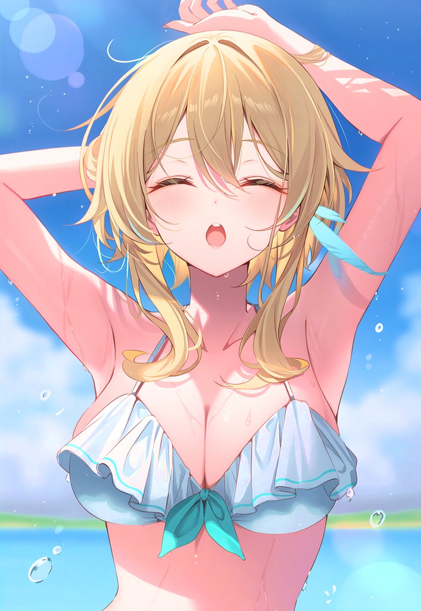 yuusha12345's tweet image. 水着蛍
#原神